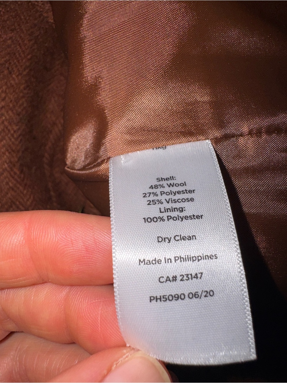 Bundle of 2 Talbots Blazers Classic Herringbone Shetland Wool Brown Green 14 - Picture 6 of 11